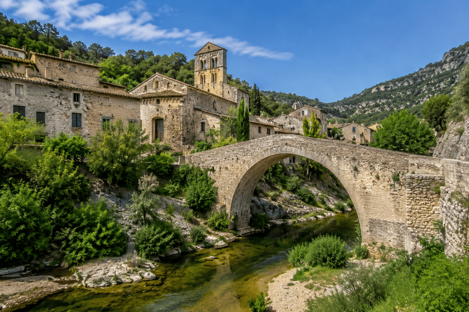 Photos typiques d'un village du sud