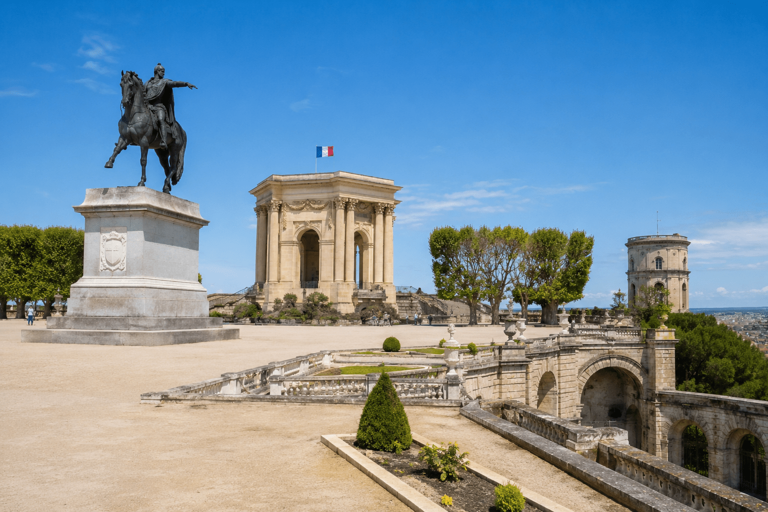 Image de la promenade du peyrou Montpellier